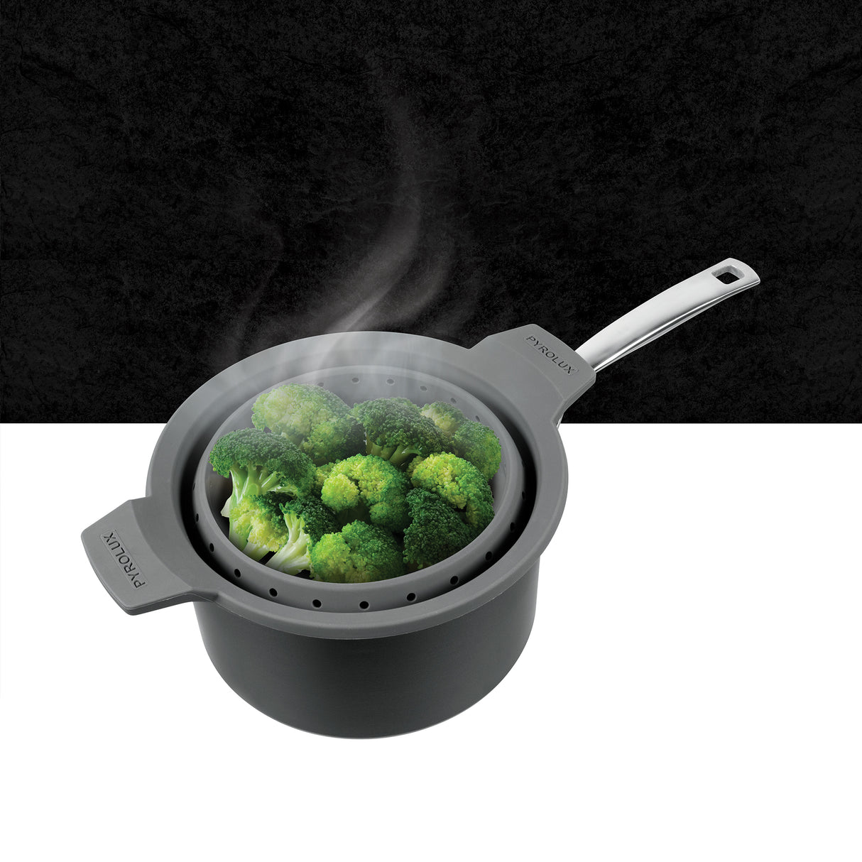 PYROLUX SILICONE COLANDER AND SPLATTER GUARD 16-20CM