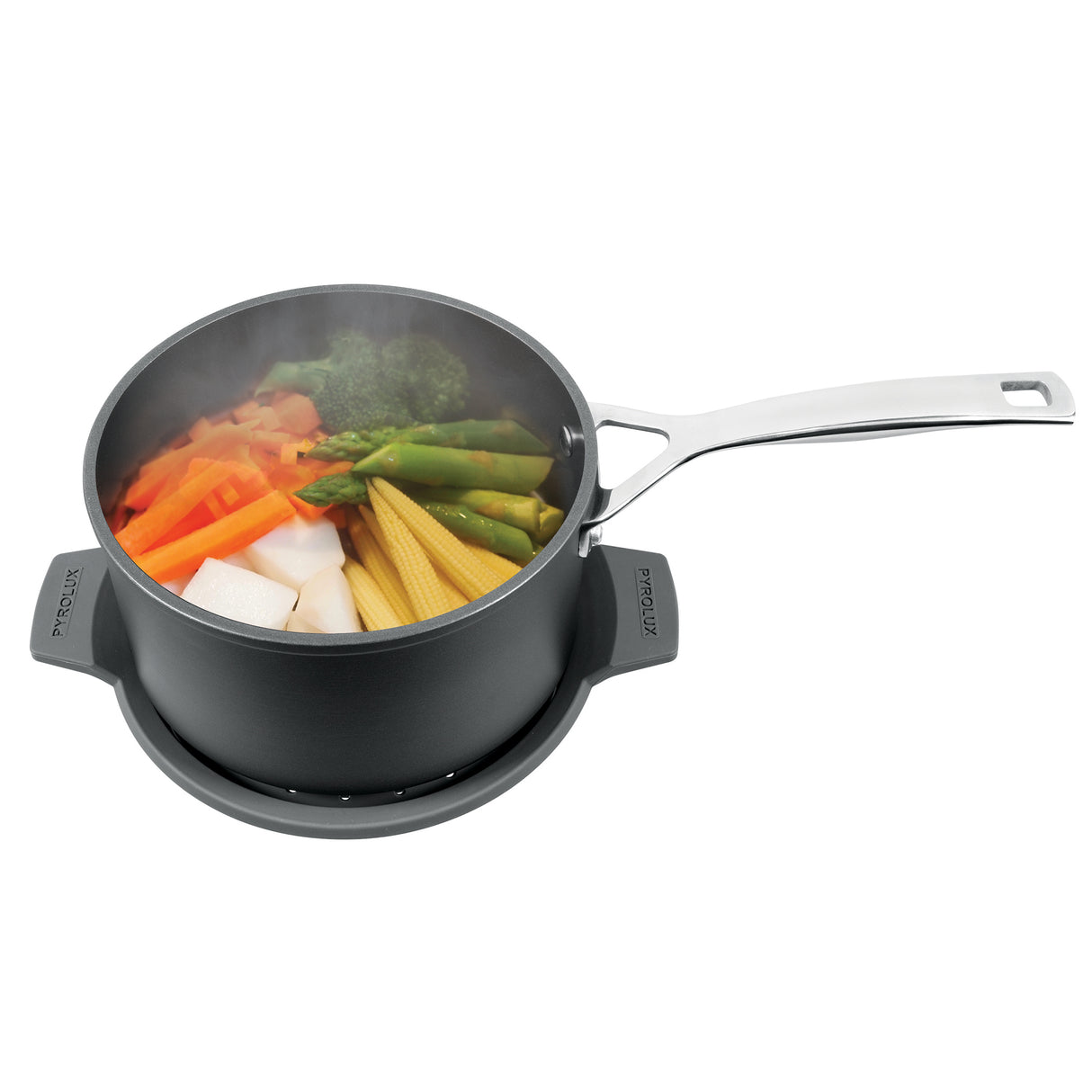 PYROLUX SILICONE COLANDER AND SPLATTER GUARD 16-20CM
