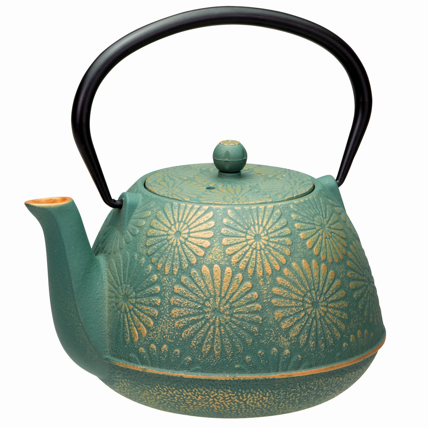 AVANTI DAISY TEAPOT  1.2L - TEAL/GOLD
