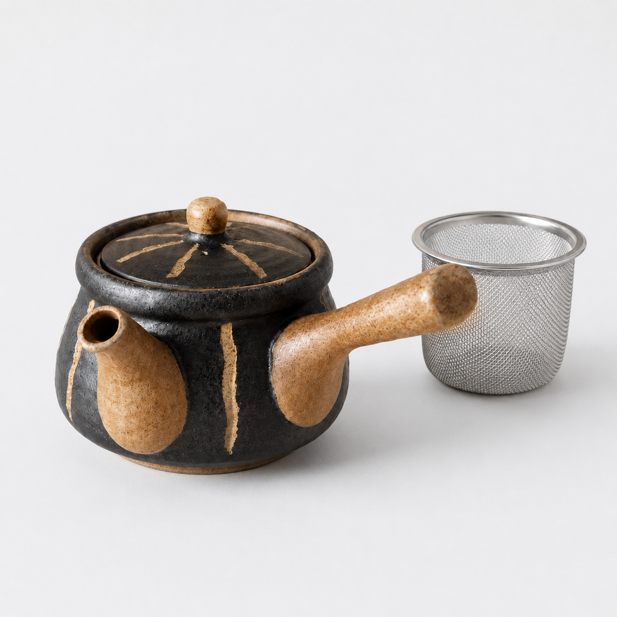Engraved Hori Tokusa Jyuso Kyusu Small Teapot 350ml