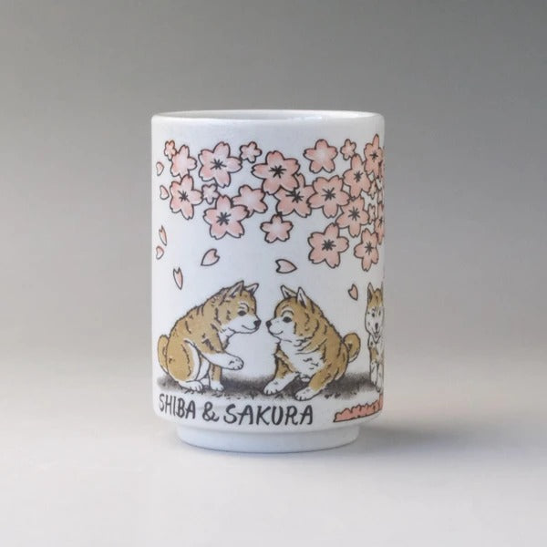 Shiba & Sakura Tea Cup 250ml