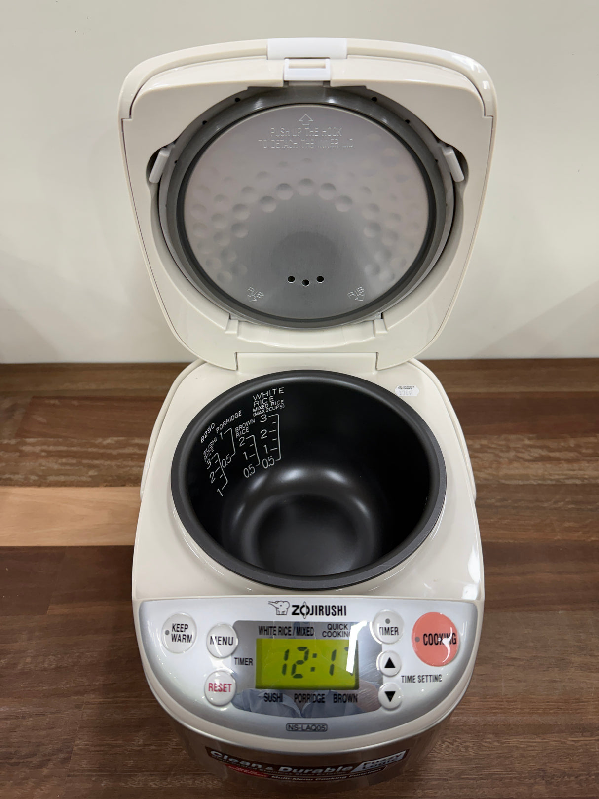Zojirushi MICOM Fuzzy Logic 3-cup rice cooker NS-LAQ05