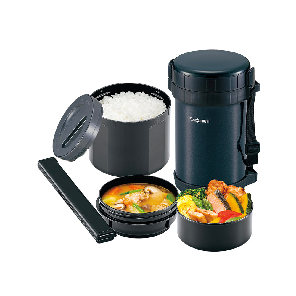 ZOJIRUSHI CLASSIC STAINLESS LUNCH JAR NAVY 1.47L