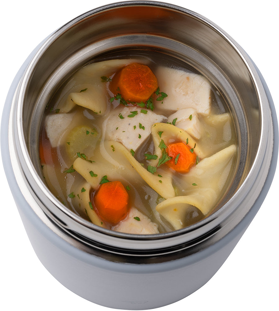 ZOJIRUSHI STAINLESS STEEL FOOD JAR 300 ML HL: ICE GRAY