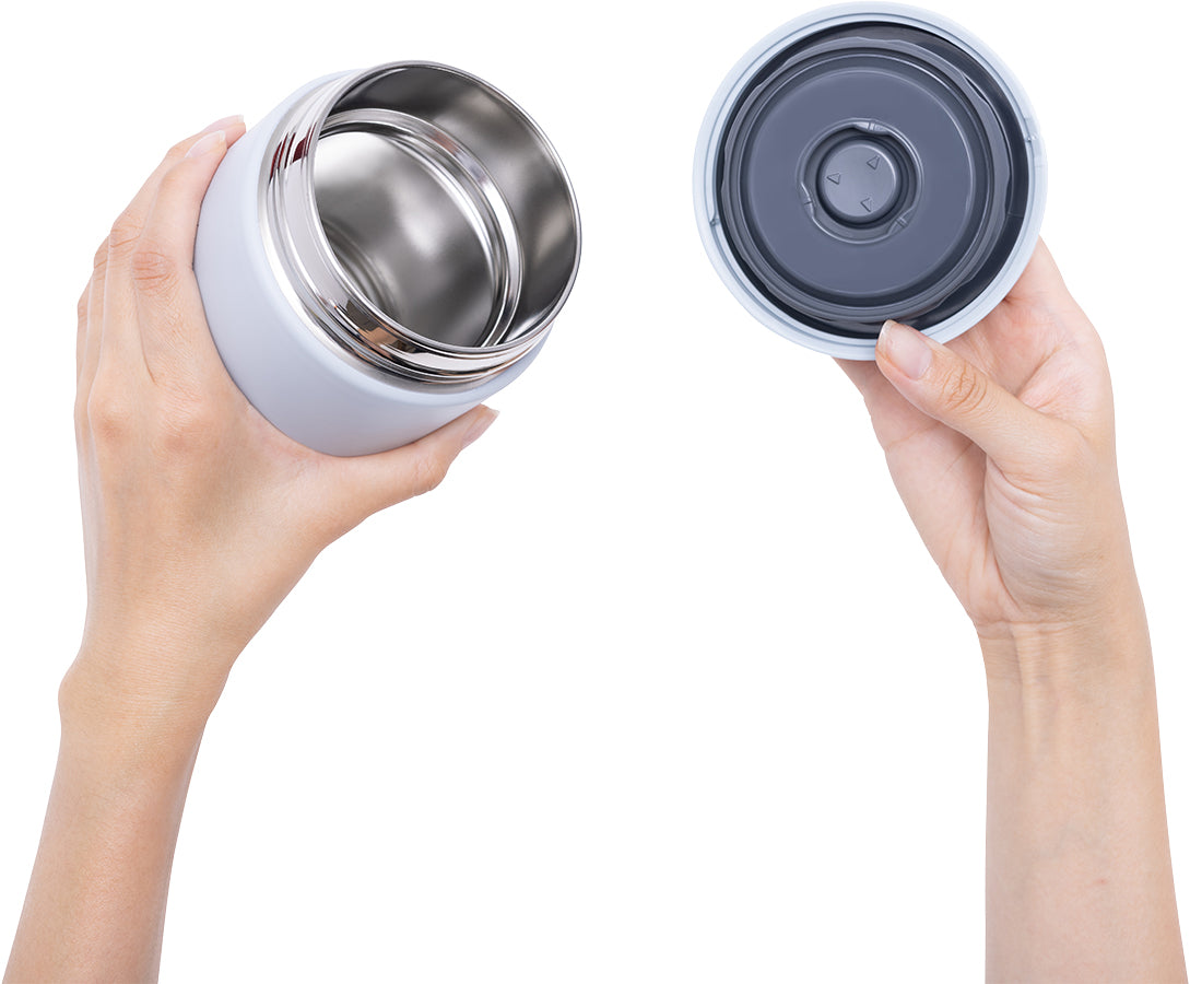 ZOJIRUSHI SW-KA30 STAINLESS STEEL FOOD JAR 520 ML HL: ICE GRAY