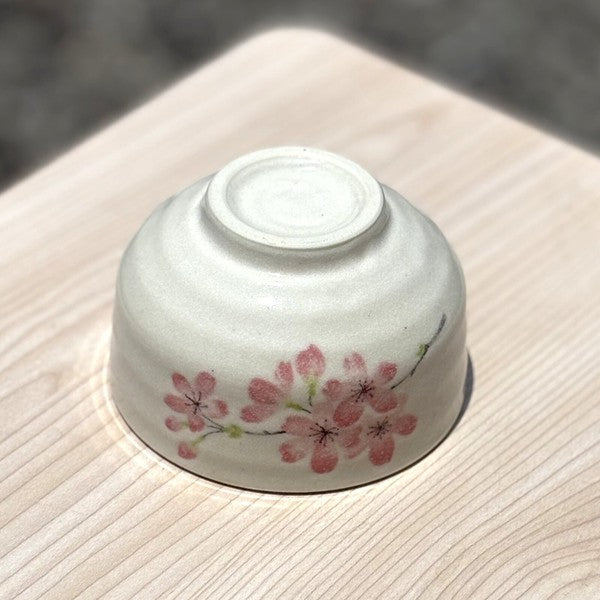 Shiroyama Cherry Blossom Pink Chawan Matcha Bowls