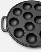 Cast Iron Bánh Khọt Pan 12 Holes