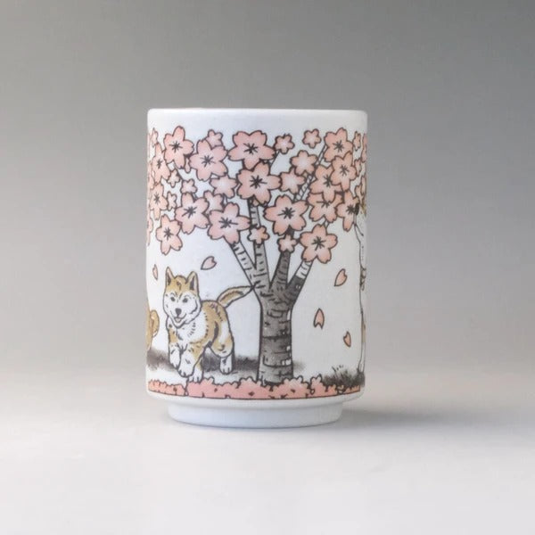 Shiba & Sakura Tea Cup 250ml