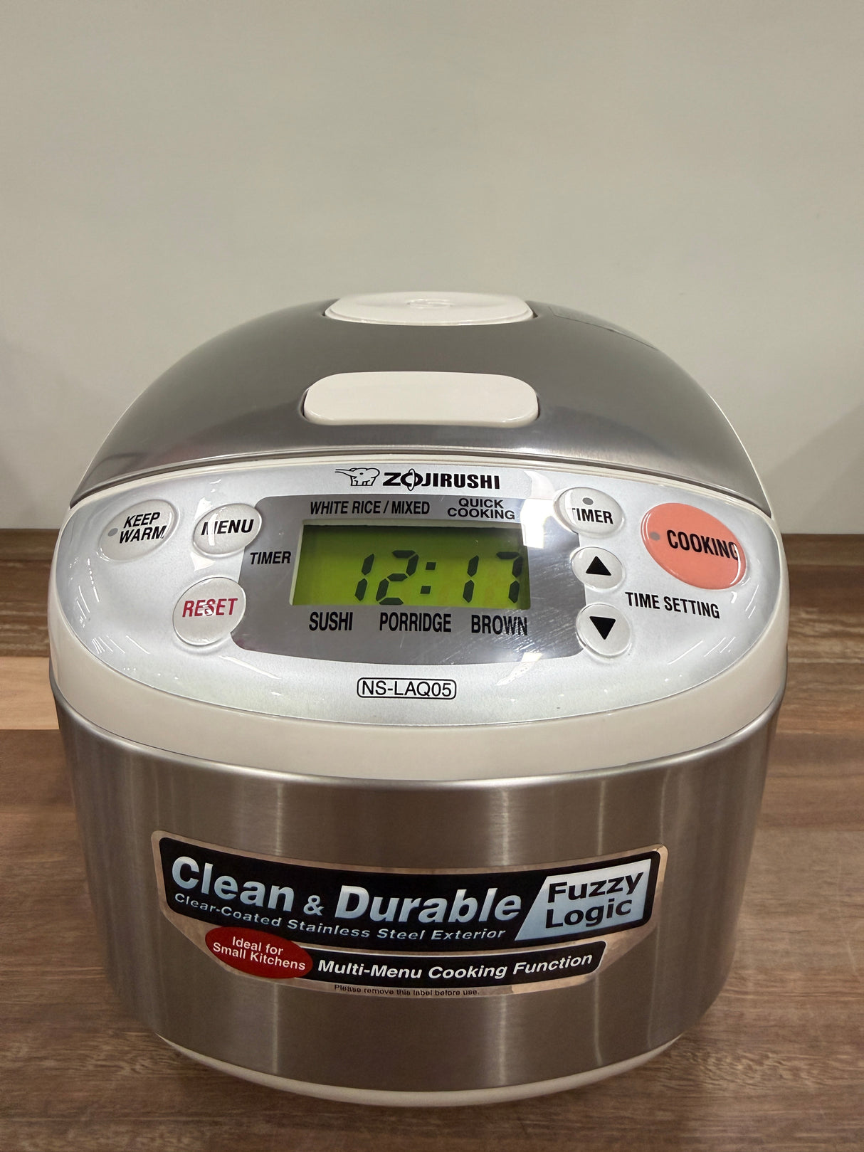 Zojirushi MICOM Fuzzy Logic 3-cup rice cooker NS-LAQ05