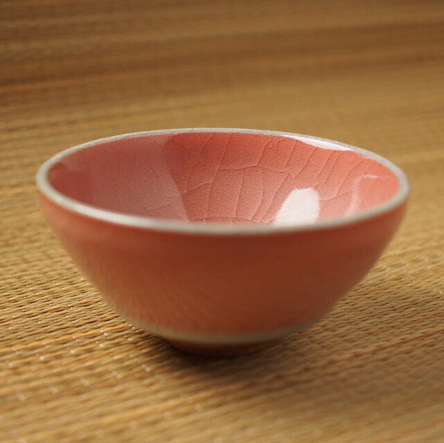 Japanese Teacup Pink Matcha Bowl