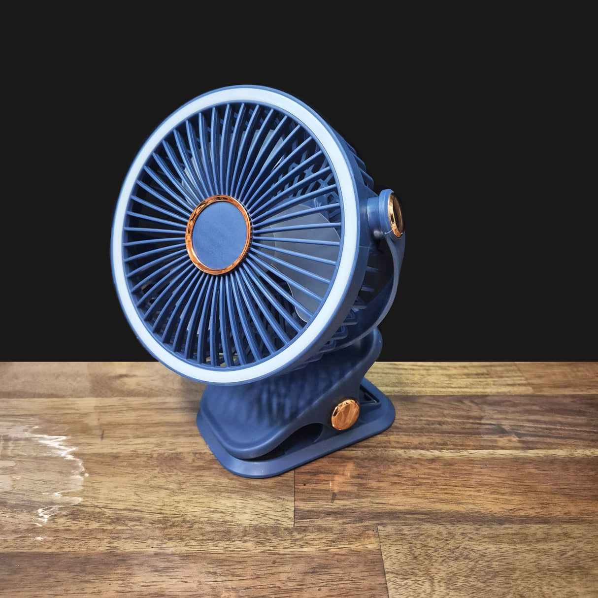 Rechargeable Clip On Fan with Light