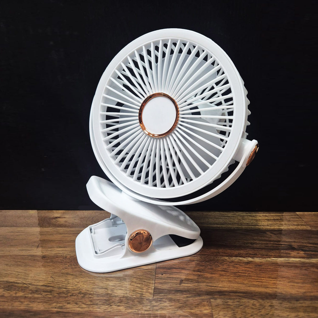 Rechargeable Clip On Fan with Light