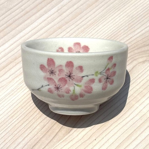 Shiroyama Cherry Blossom Pink Chawan Matcha Bowls