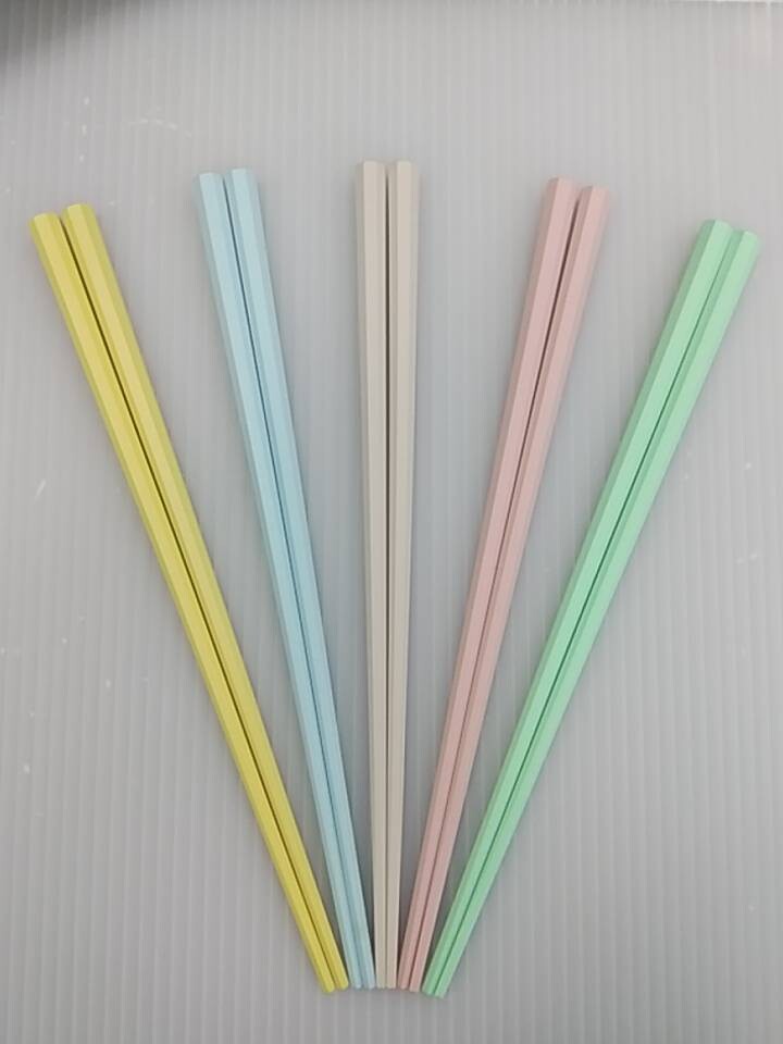 Hachikakubashi Octagonal Chopsticks 23cm 5 sets - Pastel Spring