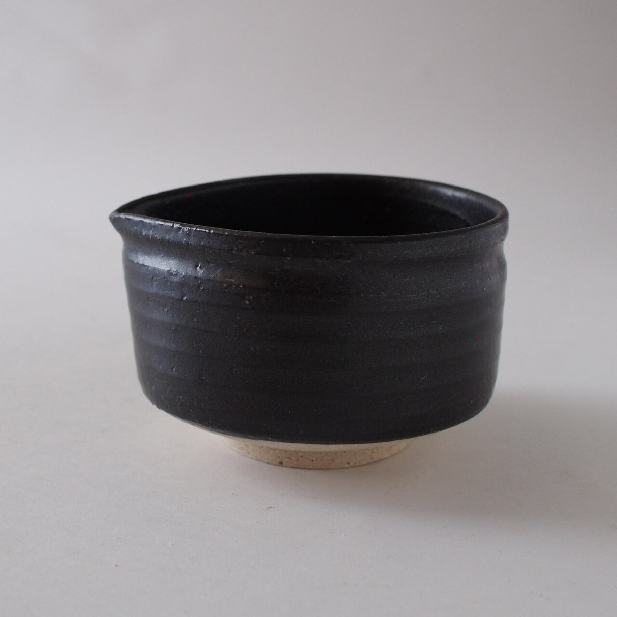 Kuroneri Katakuchi Matcha Bowl Black