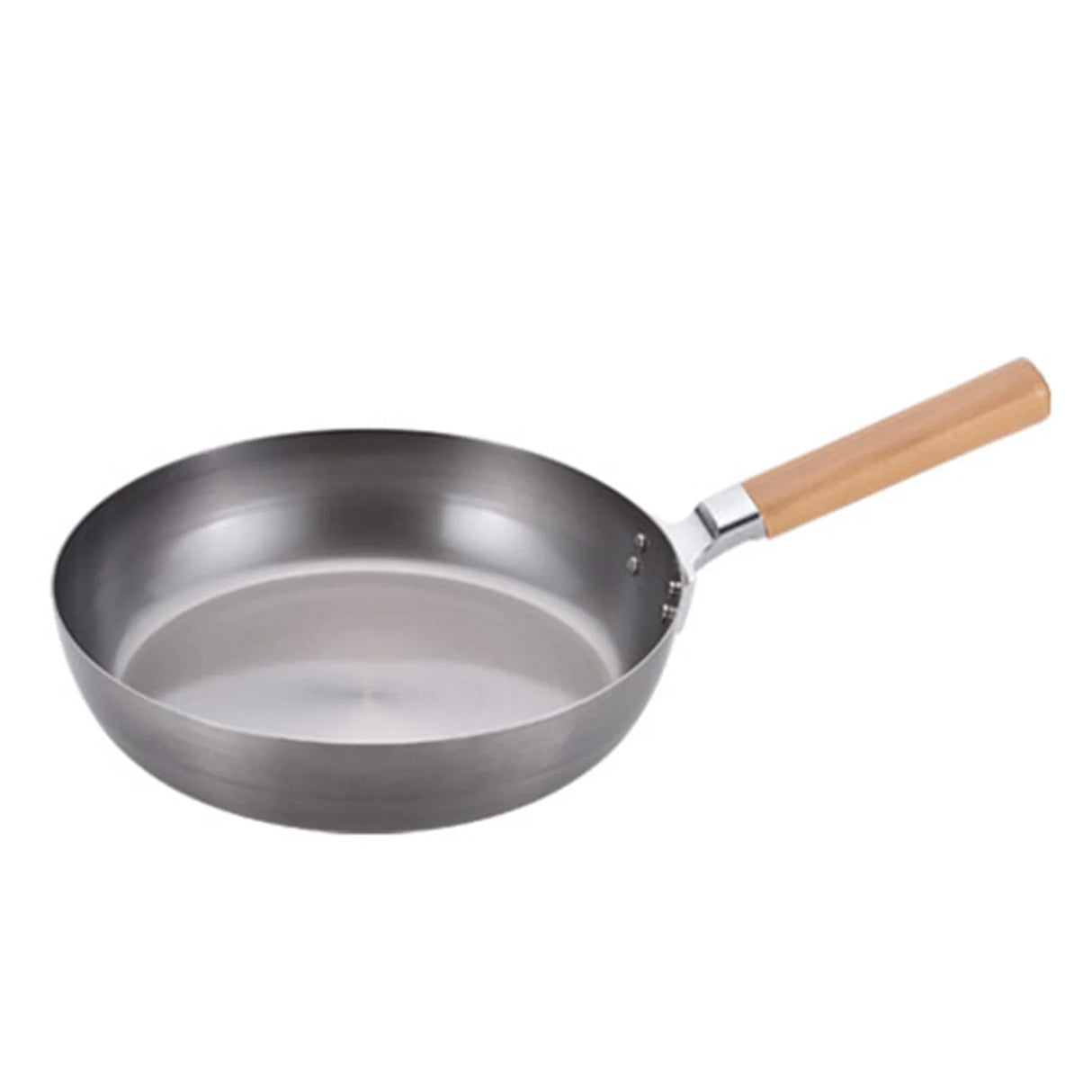 CHITOSE PREMIUM IRON WOODEN HANDLE FRYING PAN 16CM